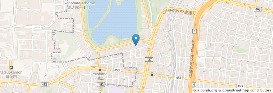 Mapa de ubicacion de 日光麺屋 en Japonya, 東京都, 台東区.