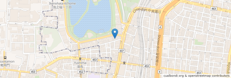 Mapa de ubicacion de Club A en 일본, 도쿄도, 다이토구.