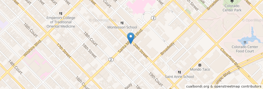 Mapa de ubicacion de iHop (International House of Pancakes en 미국, 캘리포니아주, Los Angeles County.