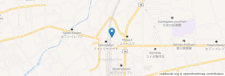 Mapa de ubicacion de はなの舞 en Japan, Tokyo, Higashimurayama.