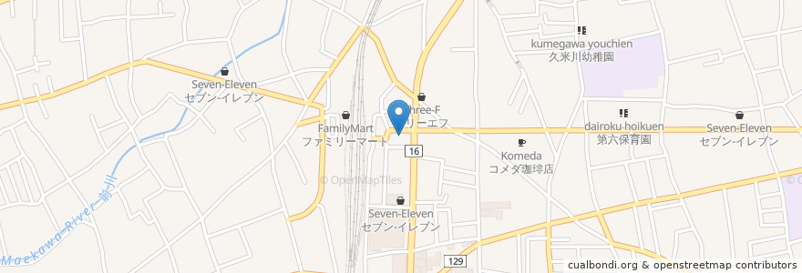 Mapa de ubicacion de ミライザカ en 일본, 도쿄도, 東村山市.
