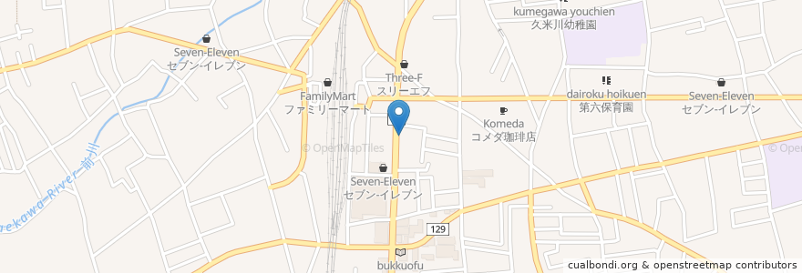 Mapa de ubicacion de さかえ薬局　本町支店 en Japon, Tokyo, 東村山市.
