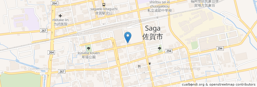 Mapa de ubicacion de 恵水産 en 日本, 佐賀県, 佐賀市.