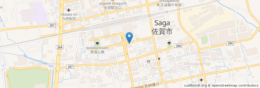 Mapa de ubicacion de ニパチ en 日本, 佐賀県, 佐賀市.