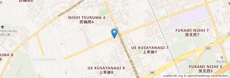 Mapa de ubicacion de 高橋歯科医院 en Japón, Prefectura De Kanagawa, 大和市.