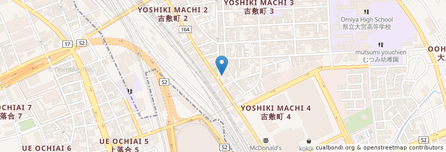 Mapa de ubicacion de かのうや en 일본, 사이타마현, さいたま市, 大宮区.