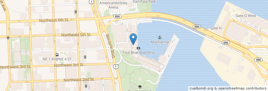 Mapa de ubicacion de Mojitobar en Stati Uniti D'America, Florida, Contea Di Miami-Dade, Miami.