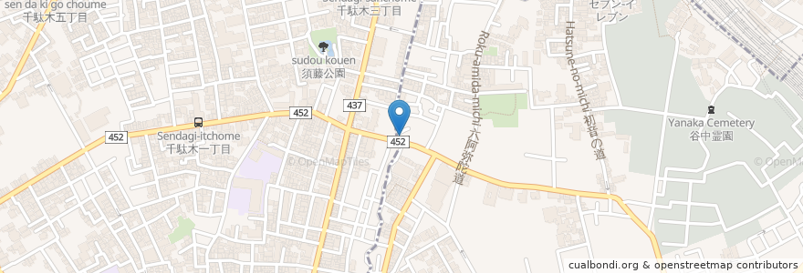 Mapa de ubicacion de 大島屋 en Japan, Tokio, 文京区.