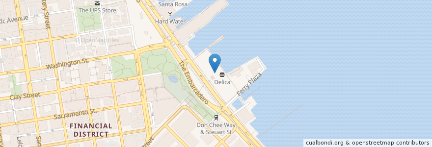 Mapa de ubicacion de Cowgirl Sidekick Cafe & MIlk Bar en Estados Unidos Da América, Califórnia, São Francisco, São Francisco.