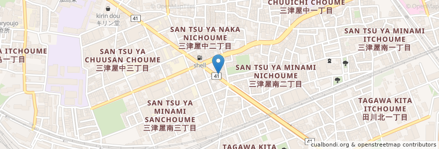 Mapa de ubicacion de やきとり一番 三津屋店 en Япония, Осака, 大阪市, 淀川区.