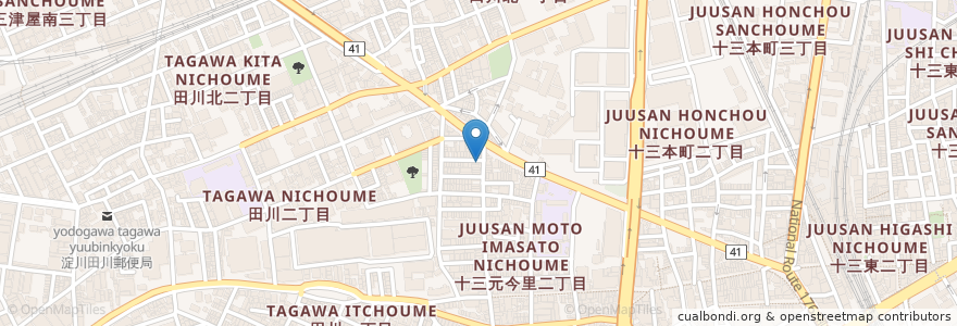 Mapa de ubicacion de いわつる歯科医院 en Japan, Präfektur Osaka, 大阪市, 淀川区.