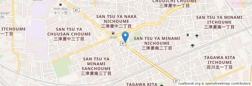 Mapa de ubicacion de 大衆居酒屋 とも en ژاپن, 大阪府, 大阪市, 淀川区.