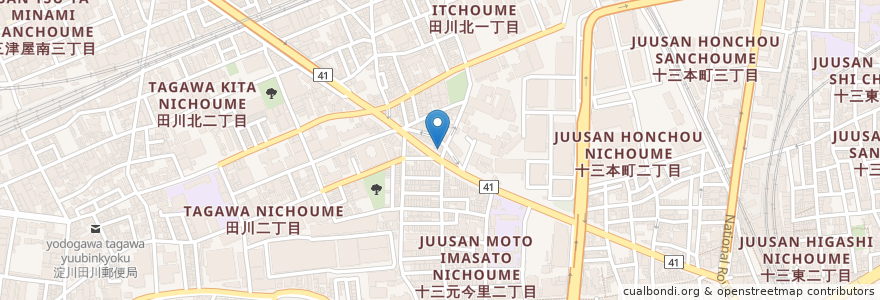 Mapa de ubicacion de 宮崎整形外科 en Japonya, 大阪府, 大阪市, 淀川区.