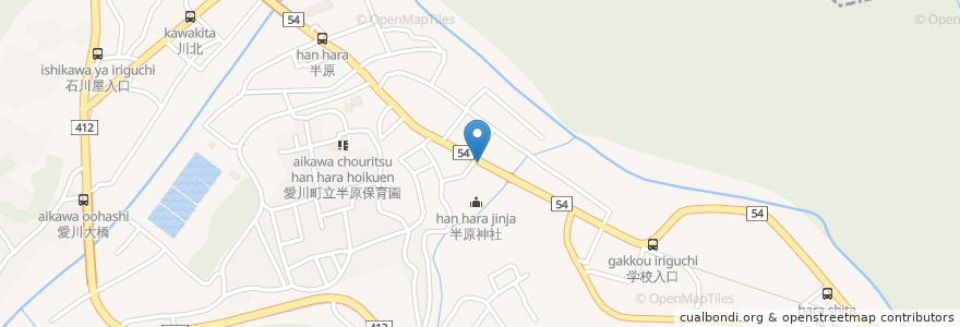 Mapa de ubicacion de 相愛信用組合 本店 en 日本, 神奈川縣, 愛甲郡, 愛川町.