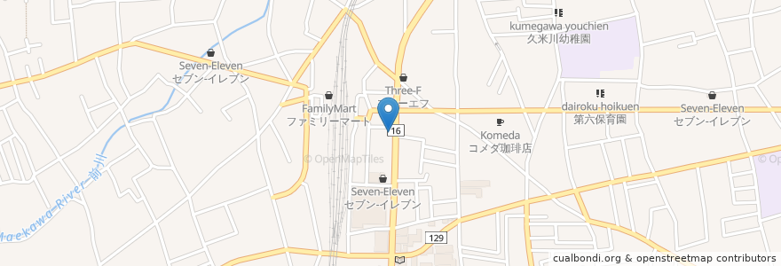 Mapa de ubicacion de さかえ薬局東口店 en Japan, 東京都, 東村山市.
