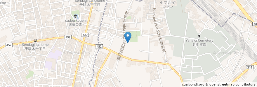 Mapa de ubicacion de 立善寺 (しょうぶ寺) en 日本, 東京都, 台東区.