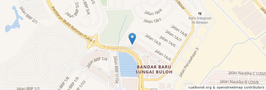 Mapa de ubicacion de Domino's en Malesia, Selangor, Shah Alam.