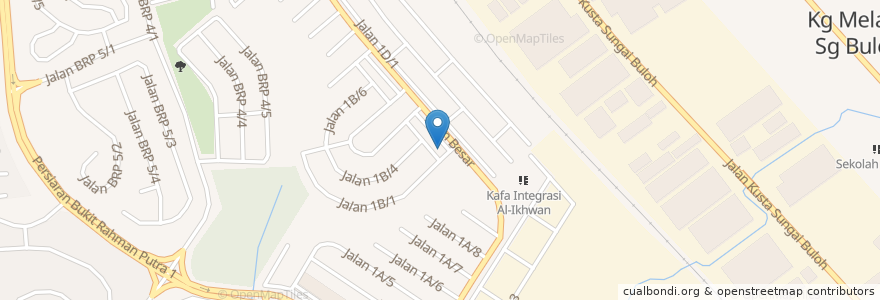 Mapa de ubicacion de Yop Satay House en Malesia, Selangor, Shah Alam.