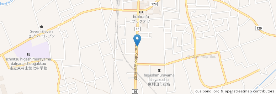 Mapa de ubicacion de 合氣道　東村山道場 en ژاپن, 東京都, 東村山市.