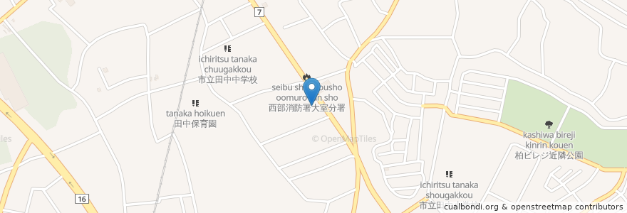Mapa de ubicacion de JA-SS en 日本, 千葉県, 柏市.