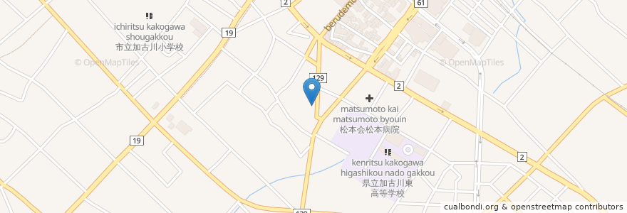 Mapa de ubicacion de らぁめんたろう 加古川店 en 일본, 효고현, 加古川市.