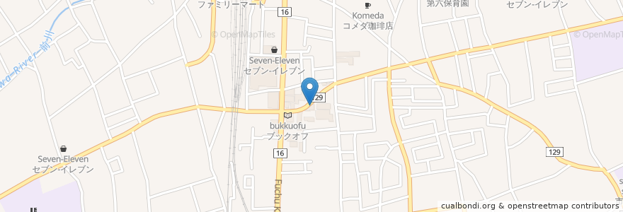 Mapa de ubicacion de 二代目こたか en Jepun, 東京都, 東村山市.