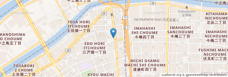 Mapa de ubicacion de アップルパーク en Japon, Préfecture D'Osaka, 大阪市, 北区, 西区.