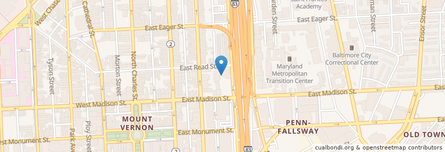 Mapa de ubicacion de All My Children Child Care Center en Verenigde Staten, Maryland, Baltimore.