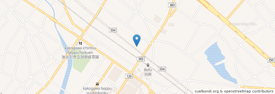 Mapa de ubicacion de 四興楼 en Japan, Präfektur Hyōgo, 加古川市.