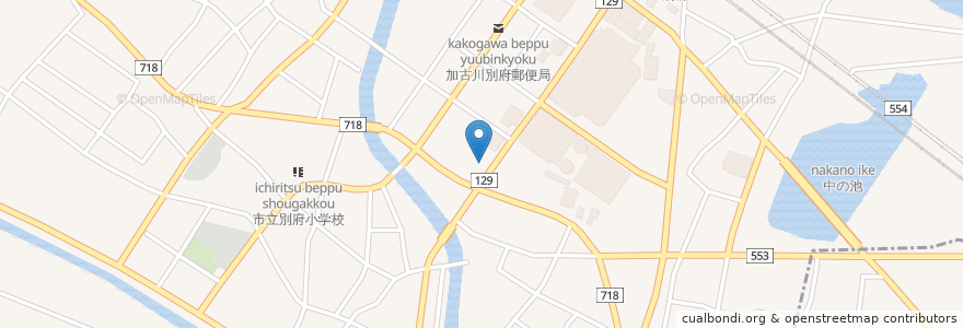 Mapa de ubicacion de 珈琲蔵人珈蔵 加古川店 en Japón, Prefectura De Hyōgo, 加古川市.