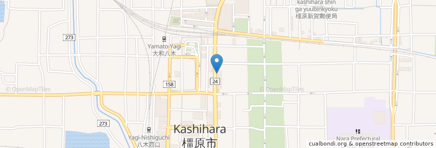Mapa de ubicacion de bistro la fuwaja en ژاپن, 奈良県, 橿原市.
