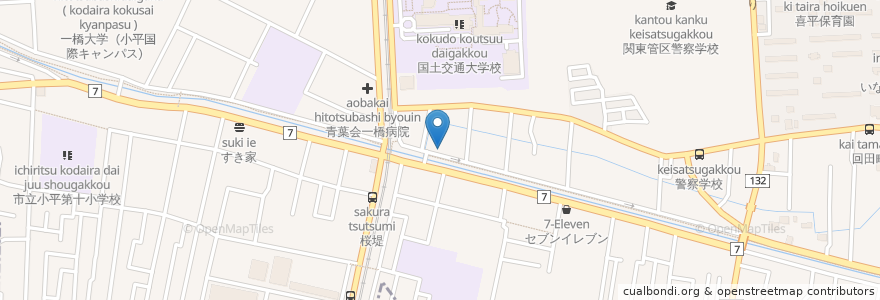 Mapa de ubicacion de エネオス en Jepun, 東京都, 小平市.