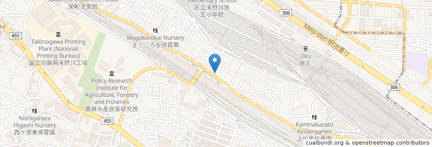 Mapa de ubicacion de 顕法寺 en Japão, Tóquio, 北区.