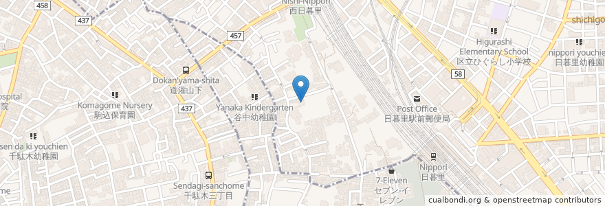 Mapa de ubicacion de 法光院 en ژاپن, 東京都, 台東区.