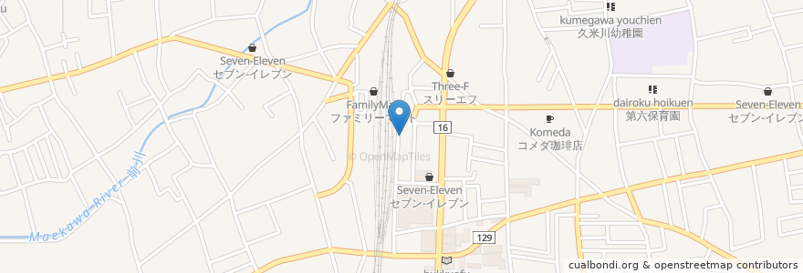 Mapa de ubicacion de 龍光堂薬局 en Japan, 東京都, 東村山市.