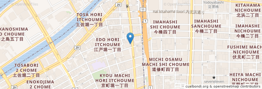 Mapa de ubicacion de アップルパーク en اليابان, أوساكا, أوساكا, 北区, 西区.