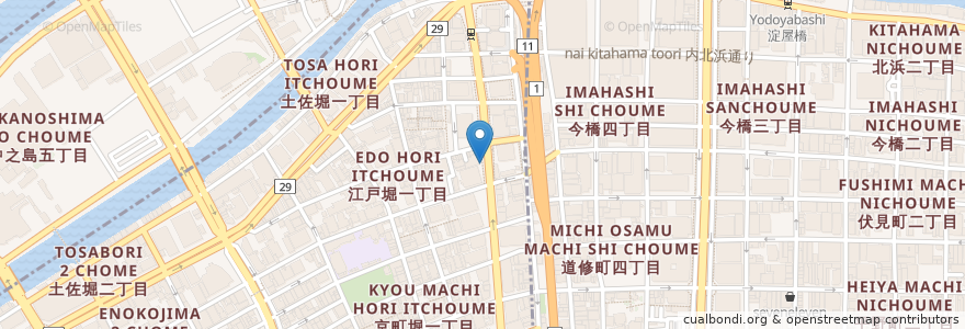 Mapa de ubicacion de アップルパーク en 日本, 大阪府, 大阪市, 北区, 西区.