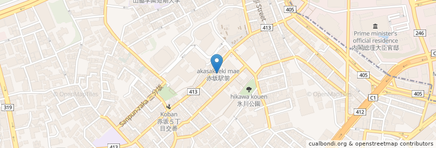 Mapa de ubicacion de おおたけ消化器内科クリニック en Japon, Tokyo, 港区.