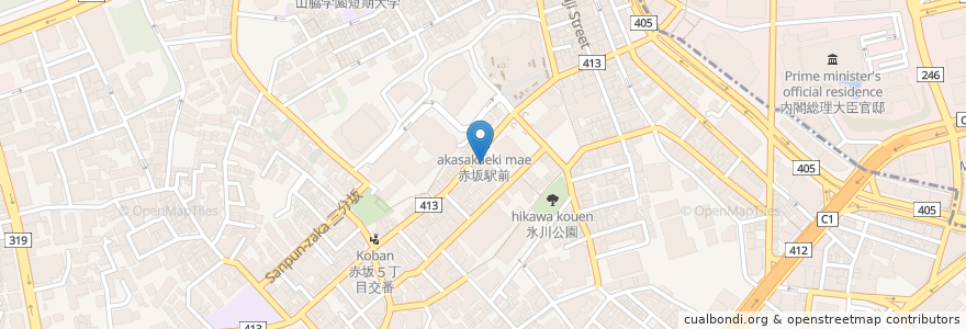 Mapa de ubicacion de よしもとブレストクリニック en Japón, Tokio, Minato.