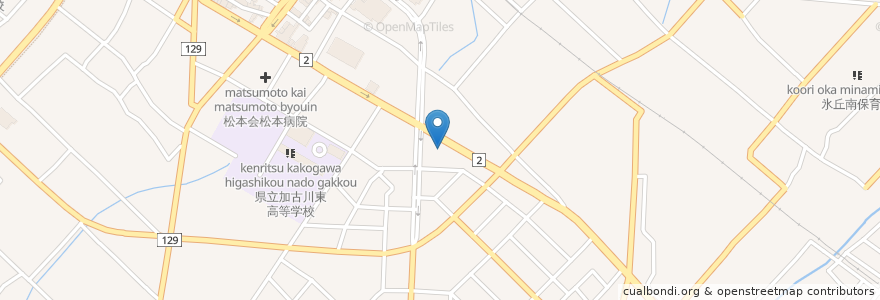 Mapa de ubicacion de ごえ門 加古川店 en اليابان, 兵庫県, 加古川市.