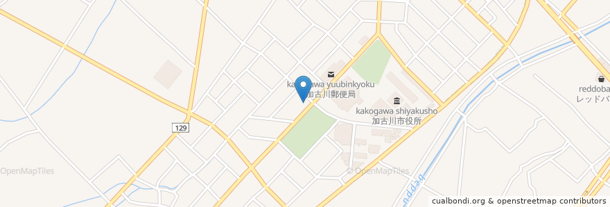 Mapa de ubicacion de 丸亀製麺 加古川店 en ژاپن, 兵庫県, 加古川市.
