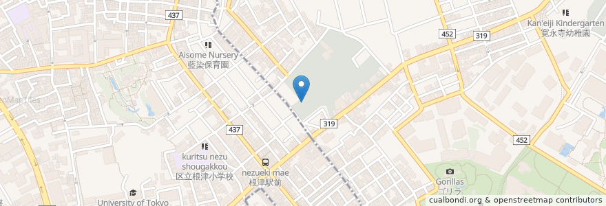 Mapa de ubicacion de 瑞松院 en اليابان, 東京都, 台東区.