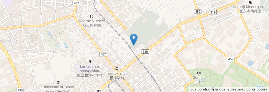 Mapa de ubicacion de 本寿寺 en Japonya, 東京都, 台東区.