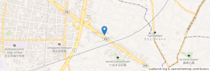 Mapa de ubicacion de パンディカレーハウス en Japan, 東京都, 大田区.