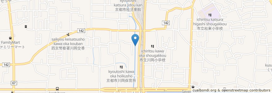 Mapa de ubicacion de 延福寺 en ژاپن, 京都府, 京都市, 西京区.