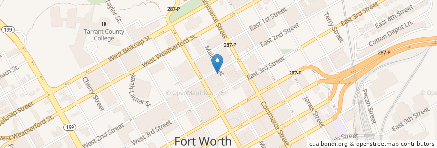 Mapa de ubicacion de Riscky's BBQ en Verenigde Staten, Texas, Tarrant County, Fort Worth.