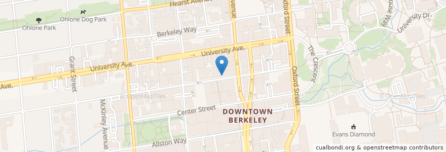 Mapa de ubicacion de Jazz School en アメリカ合衆国, カリフォルニア州, アラメダ郡, Berkeley.