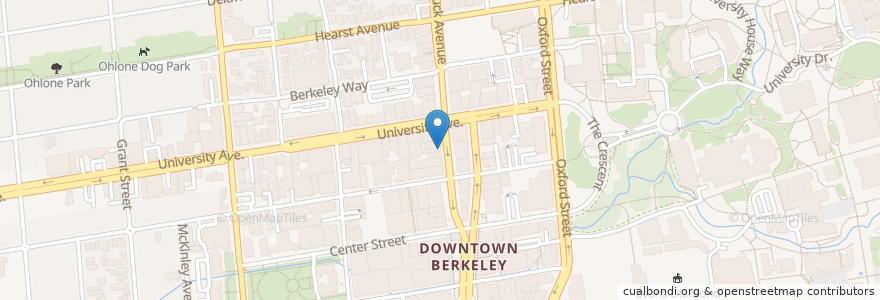 Mapa de ubicacion de Lucia’s Pizzeria en Estados Unidos Da América, Califórnia, Condado De Alameda, Berkeley.