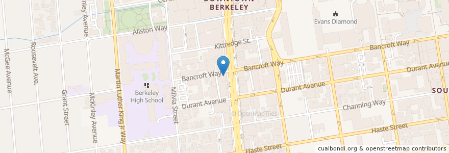 Mapa de ubicacion de CVS en États-Unis D'Amérique, Californie, Comté D'Alameda, Berkeley.