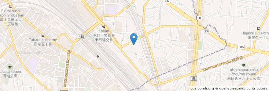 Mapa de ubicacion de 中央工学校 en Japon, Tokyo, 北区.